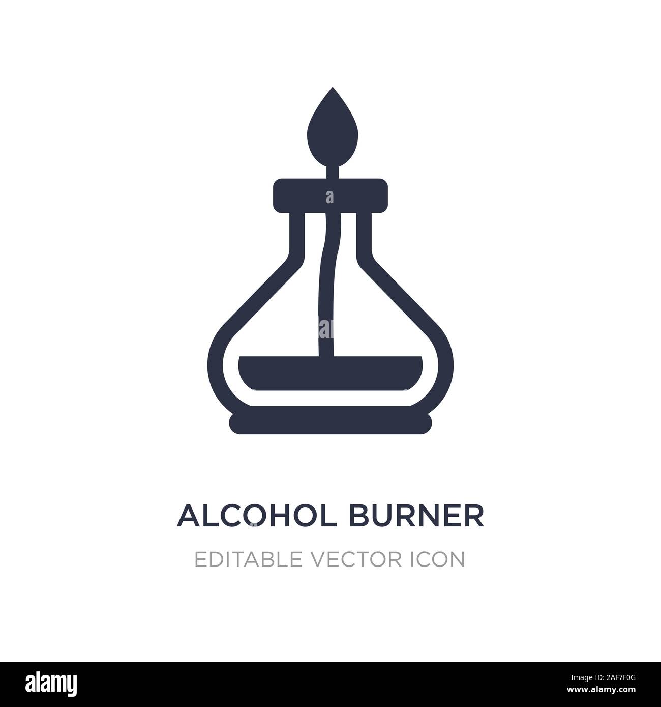 Bruciatore alcool icona sullo sfondo bianco. Elemento di semplice  illustrazione dal concetto generale. Il consumo di alcol bruciatore icona  simbolo di design Immagine e Vettoriale - Alamy