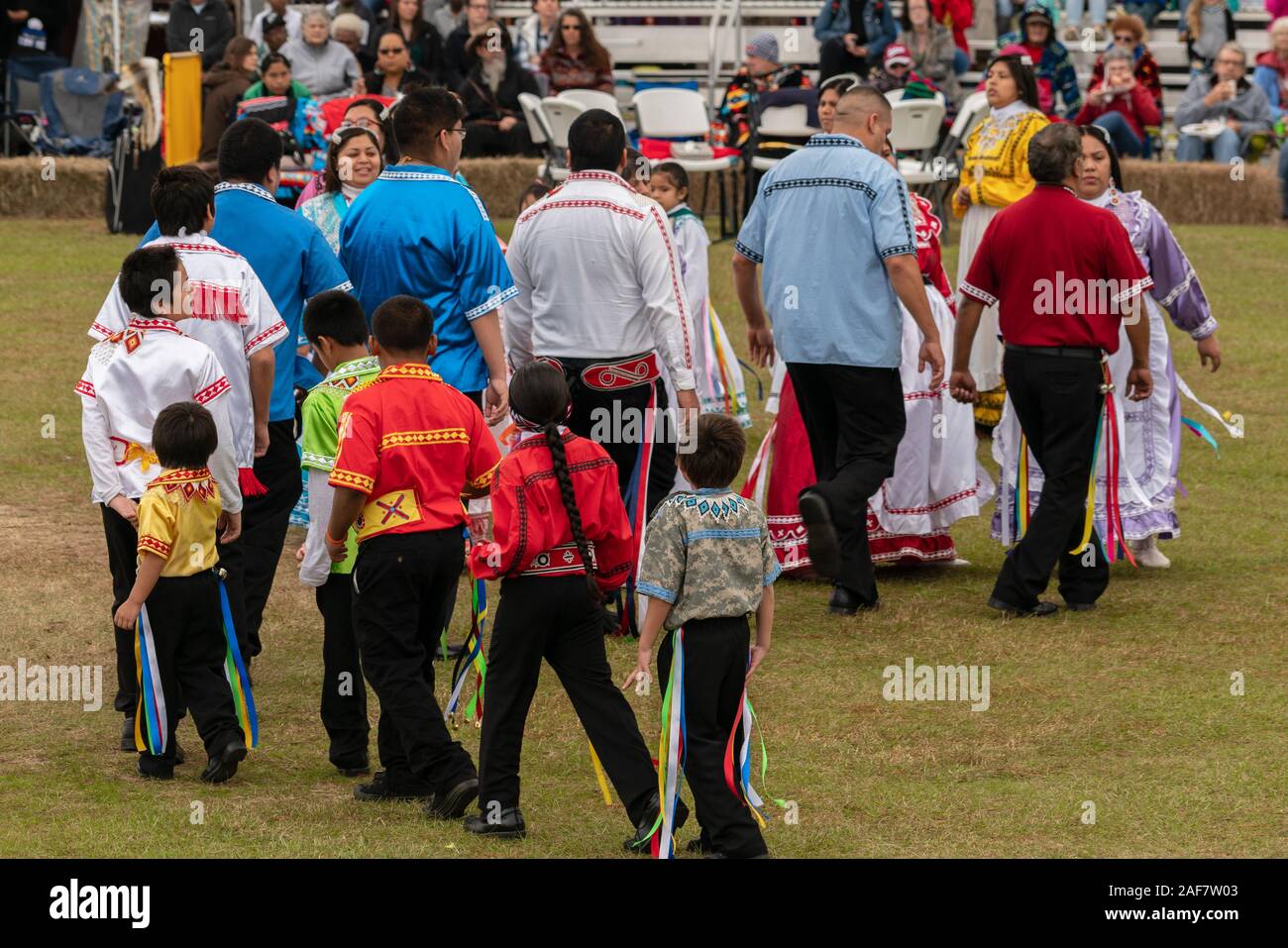Poarch Creek Indian ringraziamento Pow Wow Foto Stock