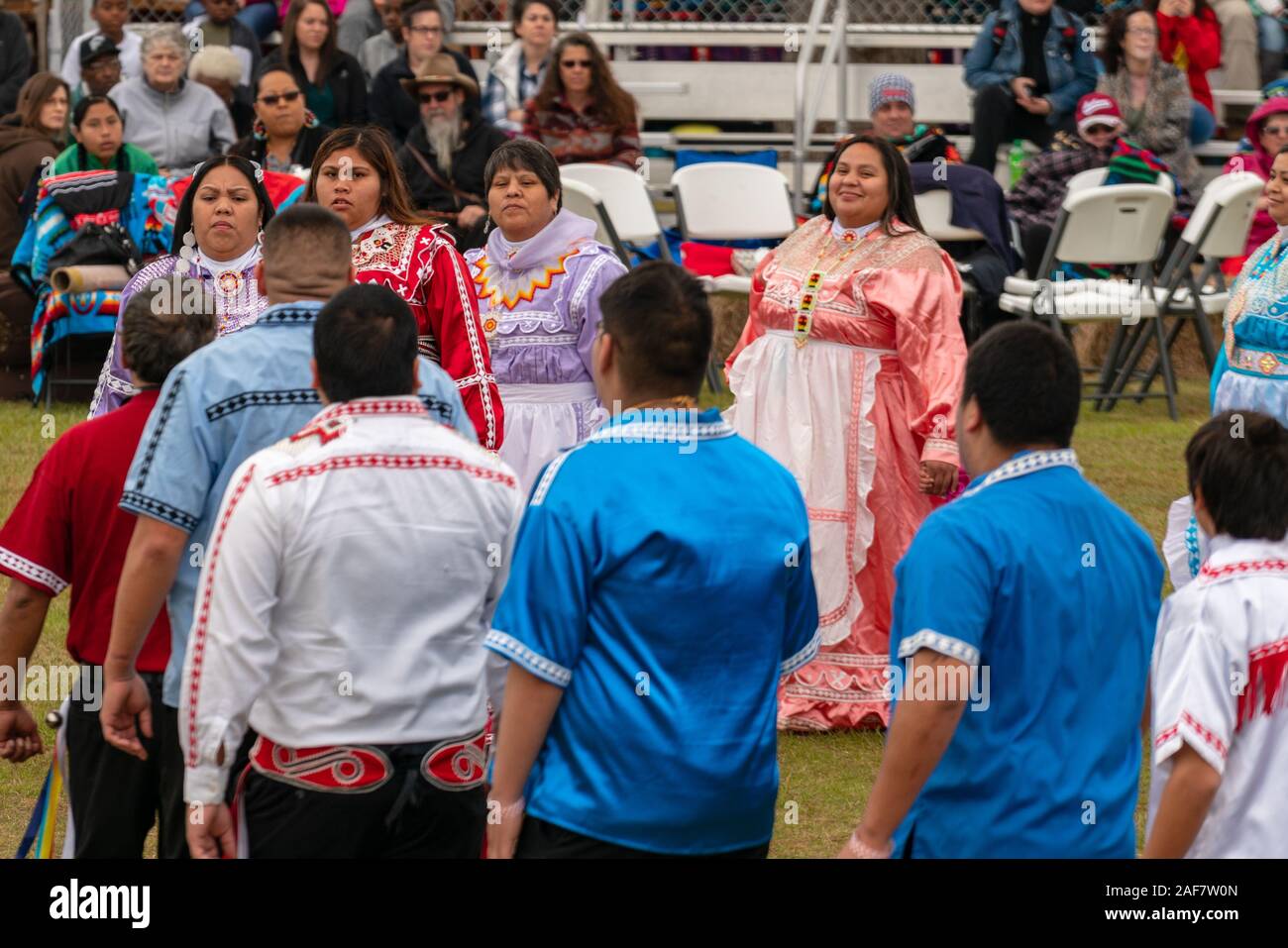 Poarch Creek Indian ringraziamento Pow Wow Foto Stock