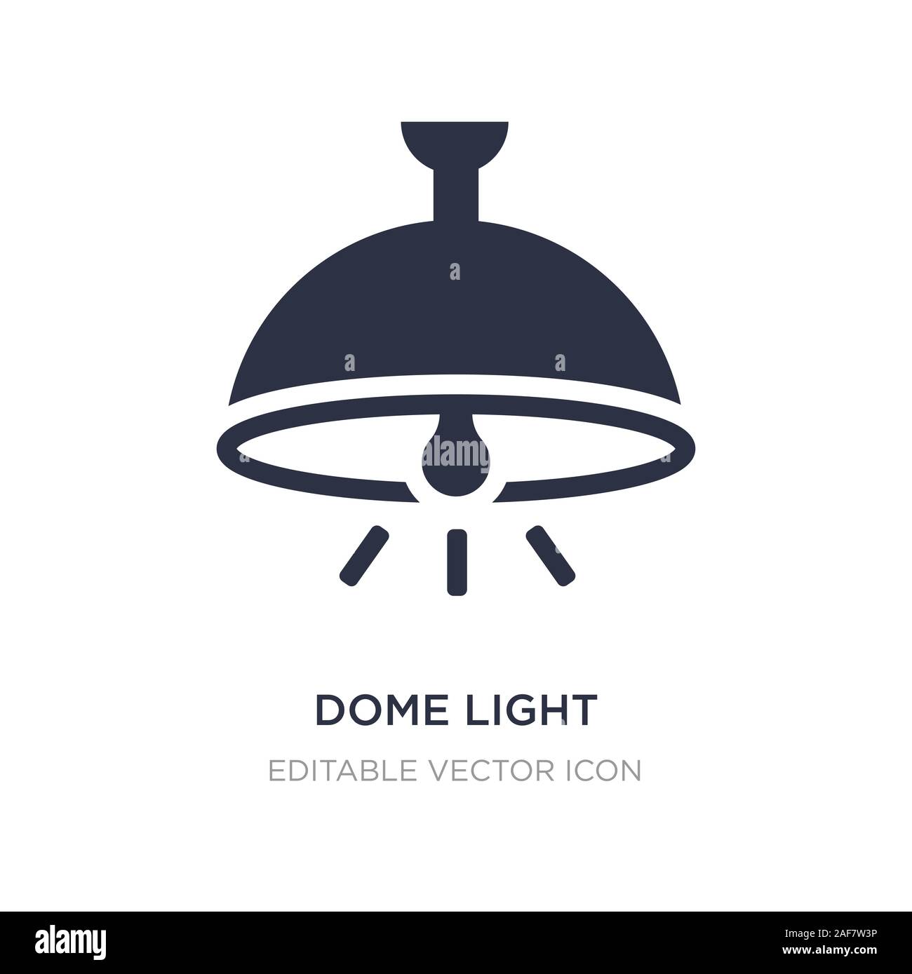 La luce della plafoniera icona sullo sfondo bianco. Elemento di semplice illustrazione dal concetto di forme. luce plafoniera icona simbolo di design. Illustrazione Vettoriale