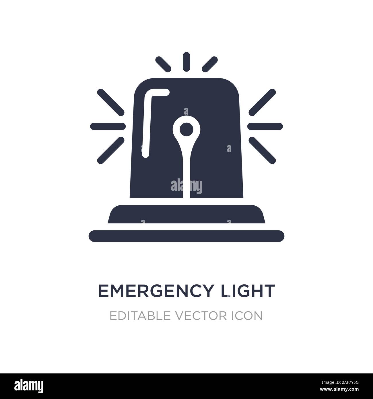 Luce di emergenza icona sullo sfondo bianco. Elemento di semplice  illustrazione dal concetto di sicurezza. luce di emergenza icona simbolo di  design Immagine e Vettoriale - Alamy
