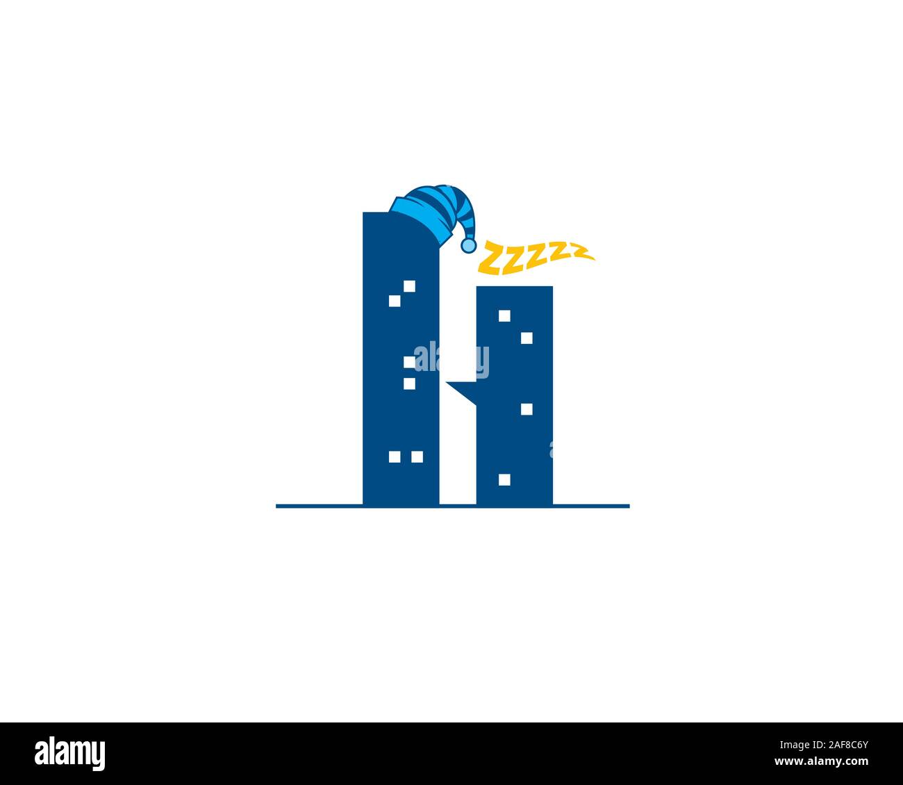 Hotel Apartment agenzia di viaggi logo Illustrazione Vettoriale