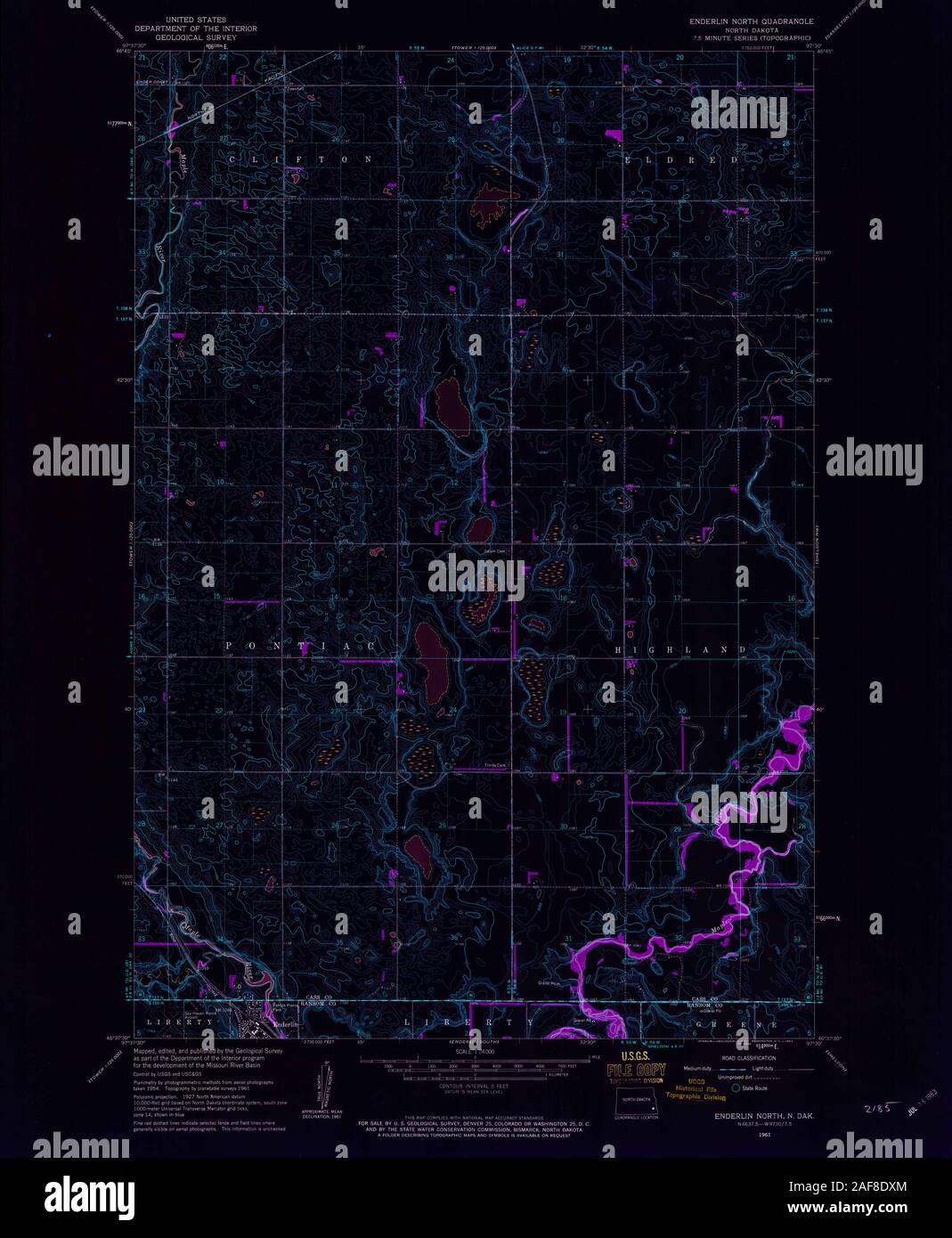 Enderlin mappa del dakota del nord immagini e fotografie stock ad alta