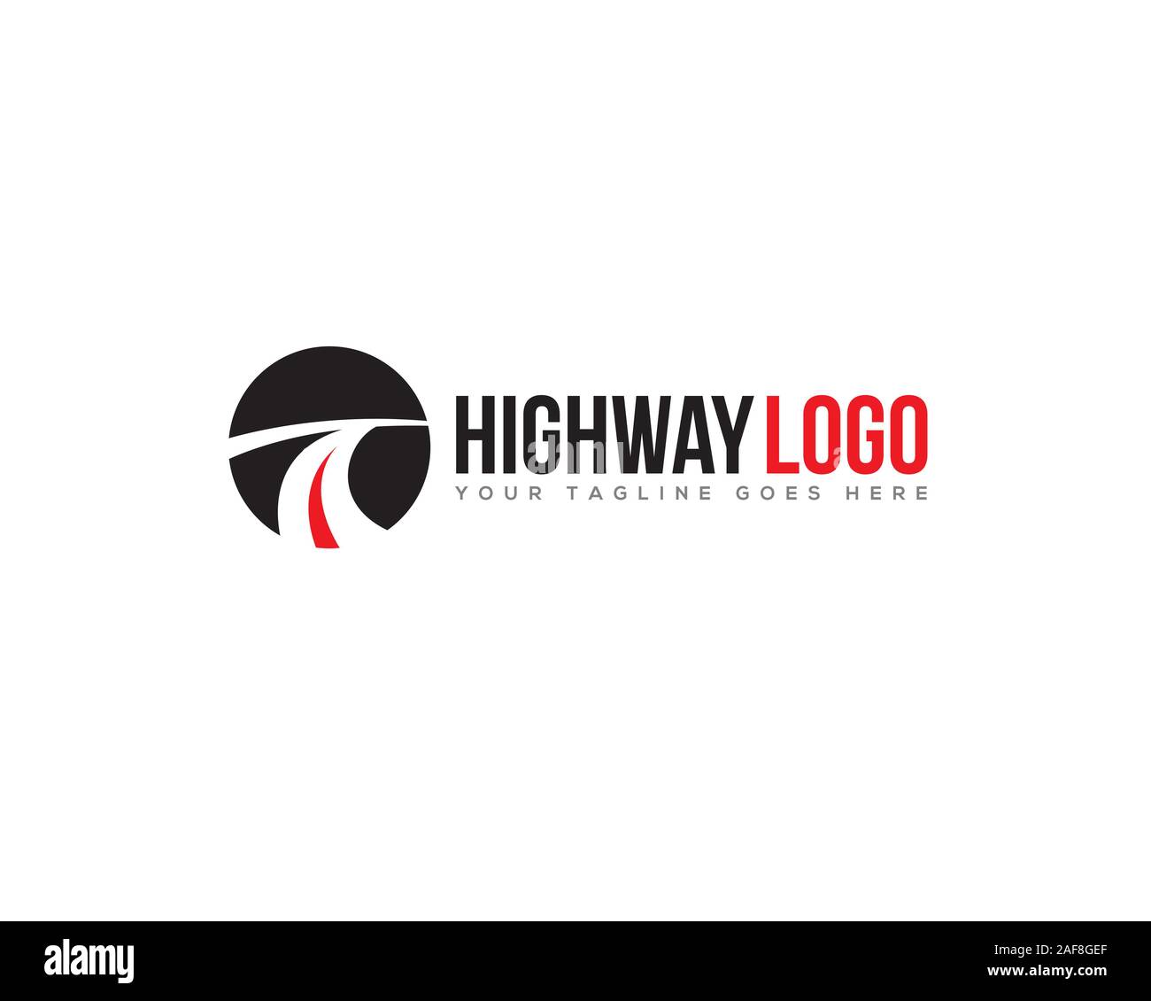 Autostrade freeway su strada il logo di accesso Illustrazione Vettoriale
