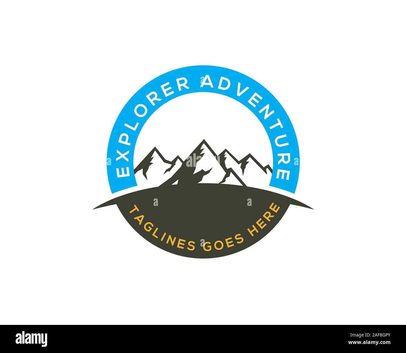 Explorer avventura esterna logo attività Illustrazione Vettoriale