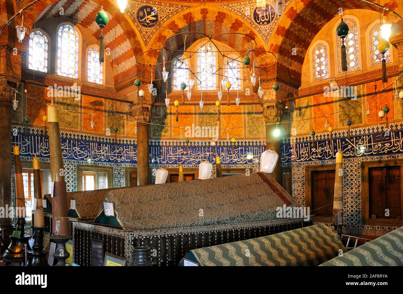 Tomba di Suleyman il magnifico dell'Impero Ottomano. Istanbul, Turchia Foto Stock