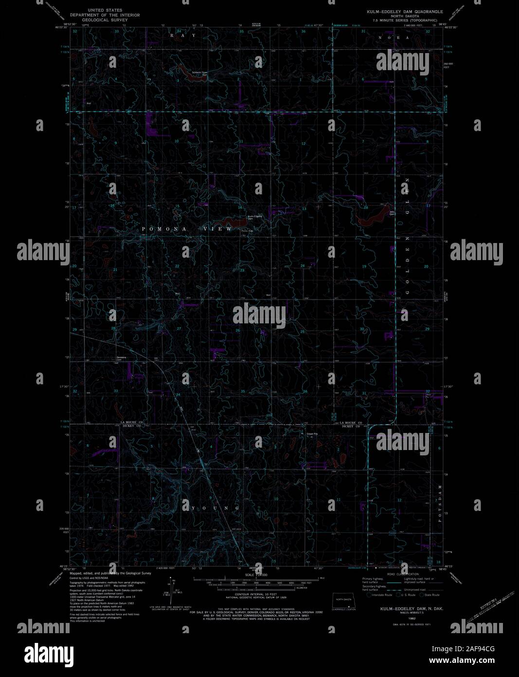 Edgeley mappa del dakota del nord immagini e fotografie stock ad alta ...