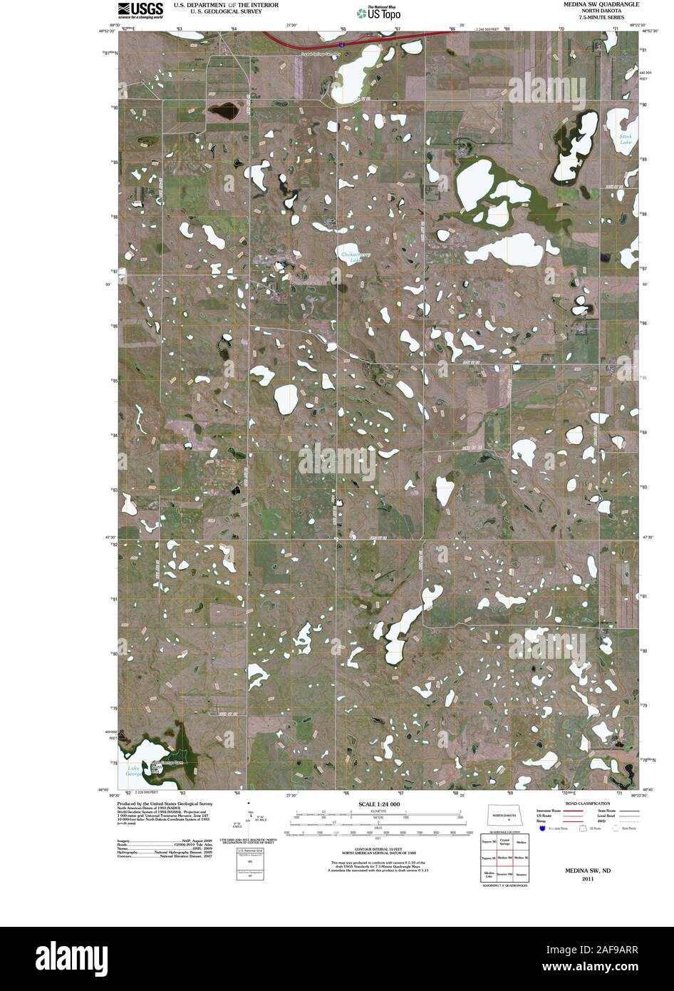 Mappa della medina, dakota del nord immagini e fotografie stock ad alta