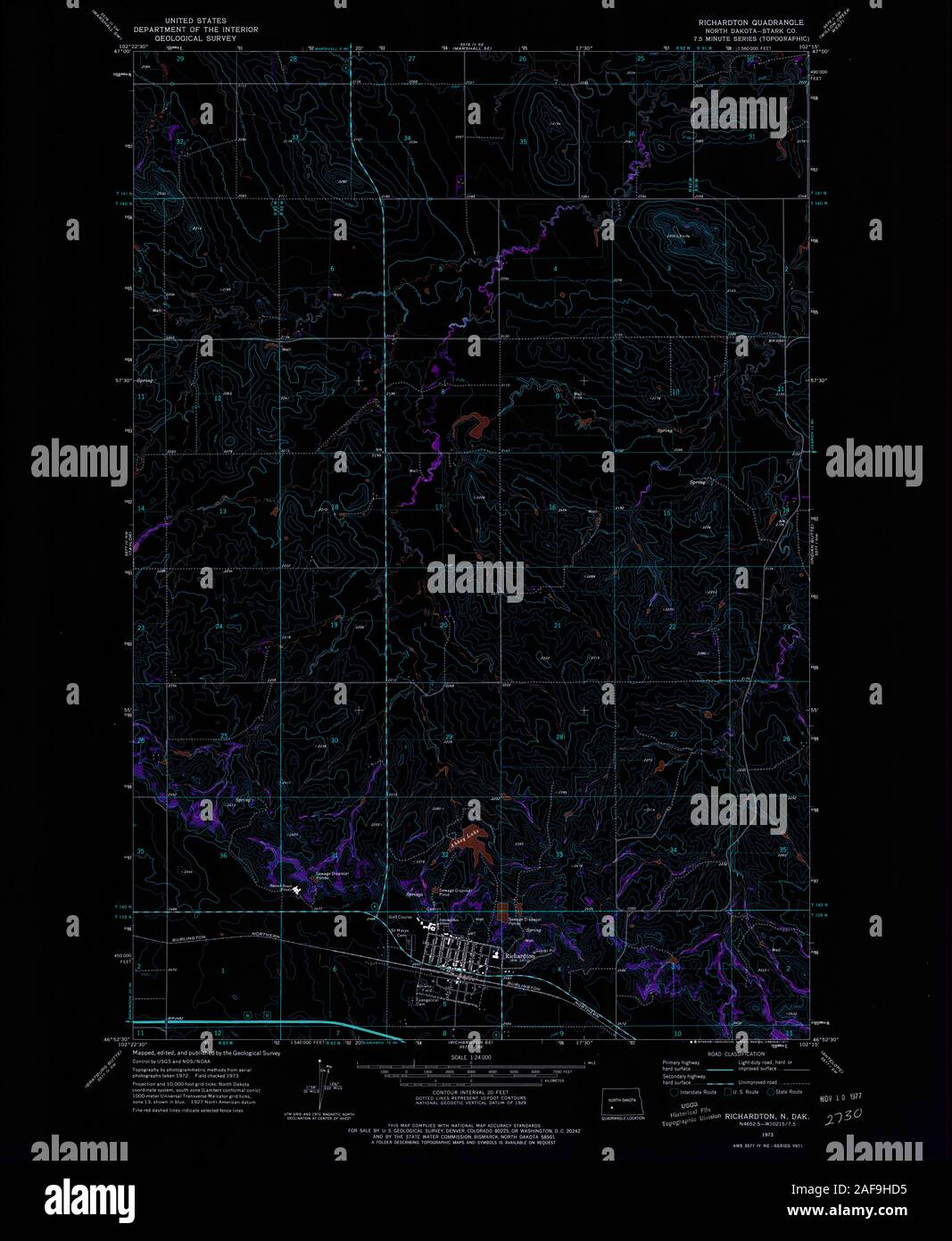 Mappa di richardton immagini e fotografie stock ad alta risoluzione Alamy