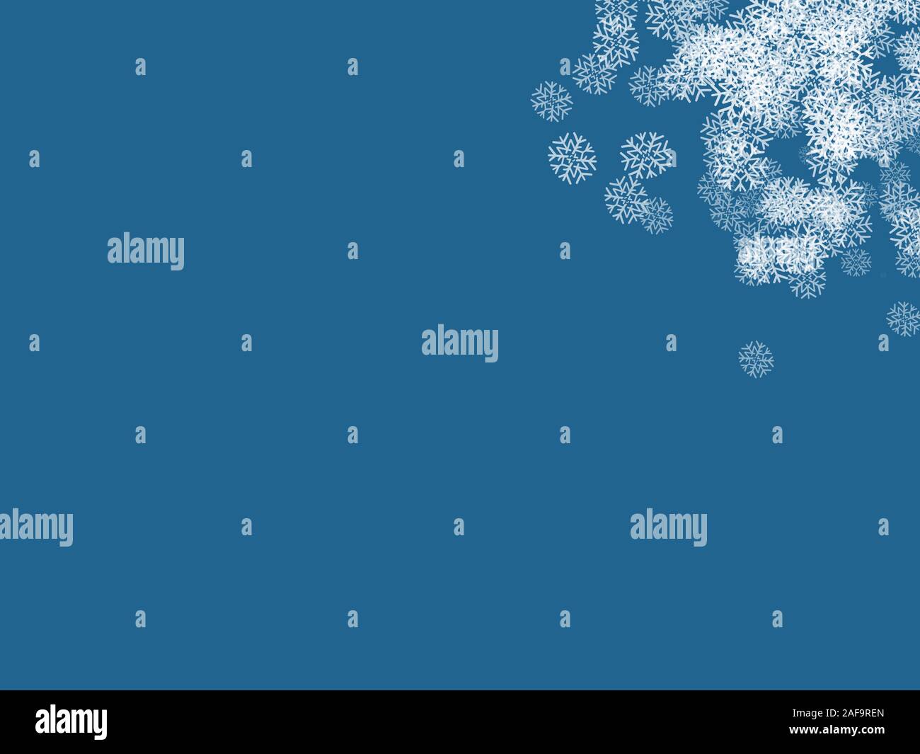 Disegno Della Carta Regalo Della Neve Di Inverno Foto Stock