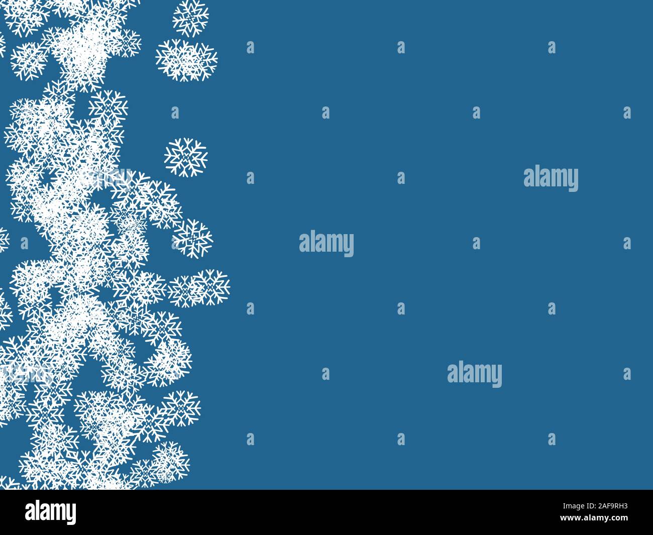 Disegno Della Carta Regalo Della Neve Di Inverno Foto Stock