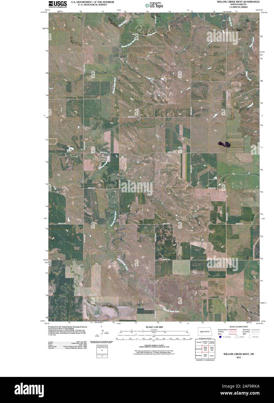 Mappa di willow creek immagini e fotografie stock ad alta risoluzione