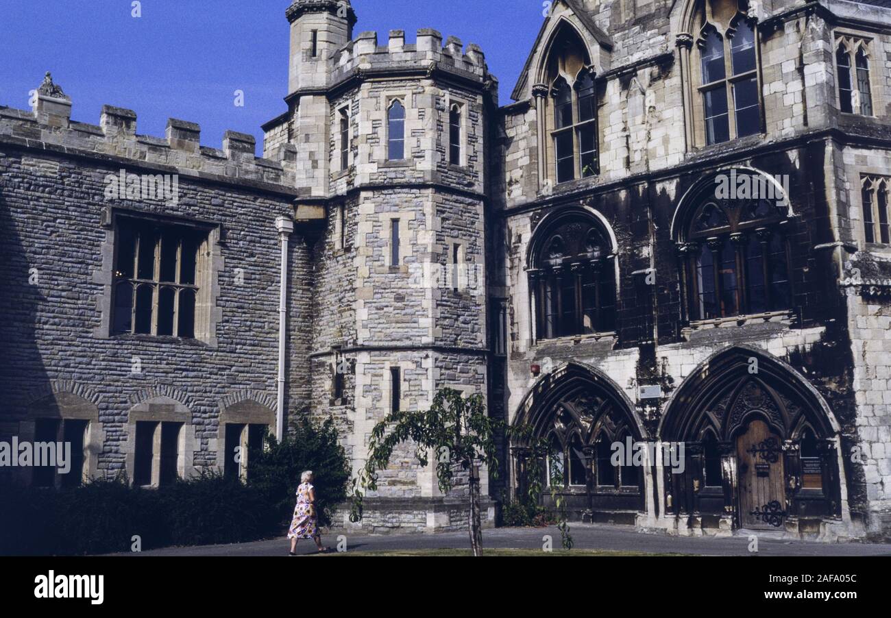 GB '80 : cattedrale di Gloucester : il chiostro Foto Stock