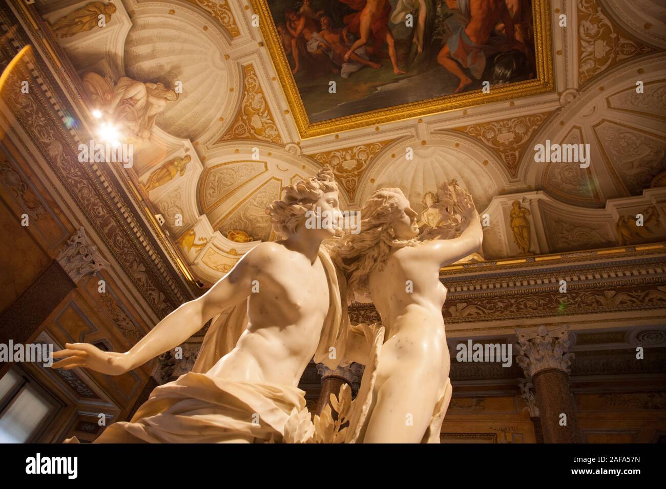 Apollo e Dafne del Bernini nella Galleria Borghese Galleria Borghese, Roma Foto Stock