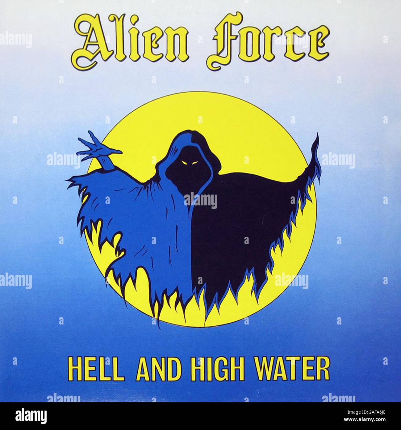 Alien Force - Vintage vinile coprire Foto Stock