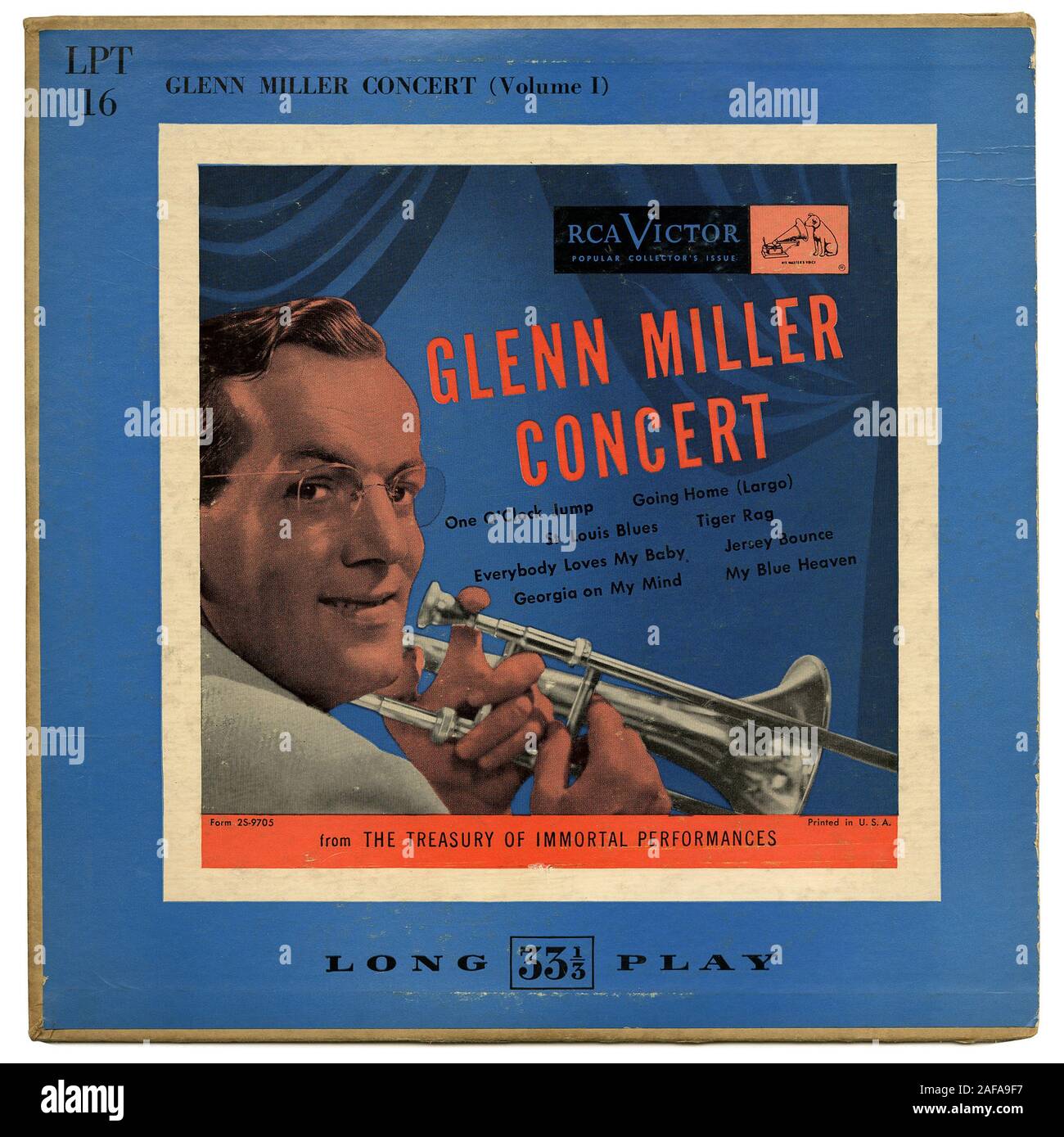 Glenn Miller in concerto - - Vintage vinile coprire Foto Stock