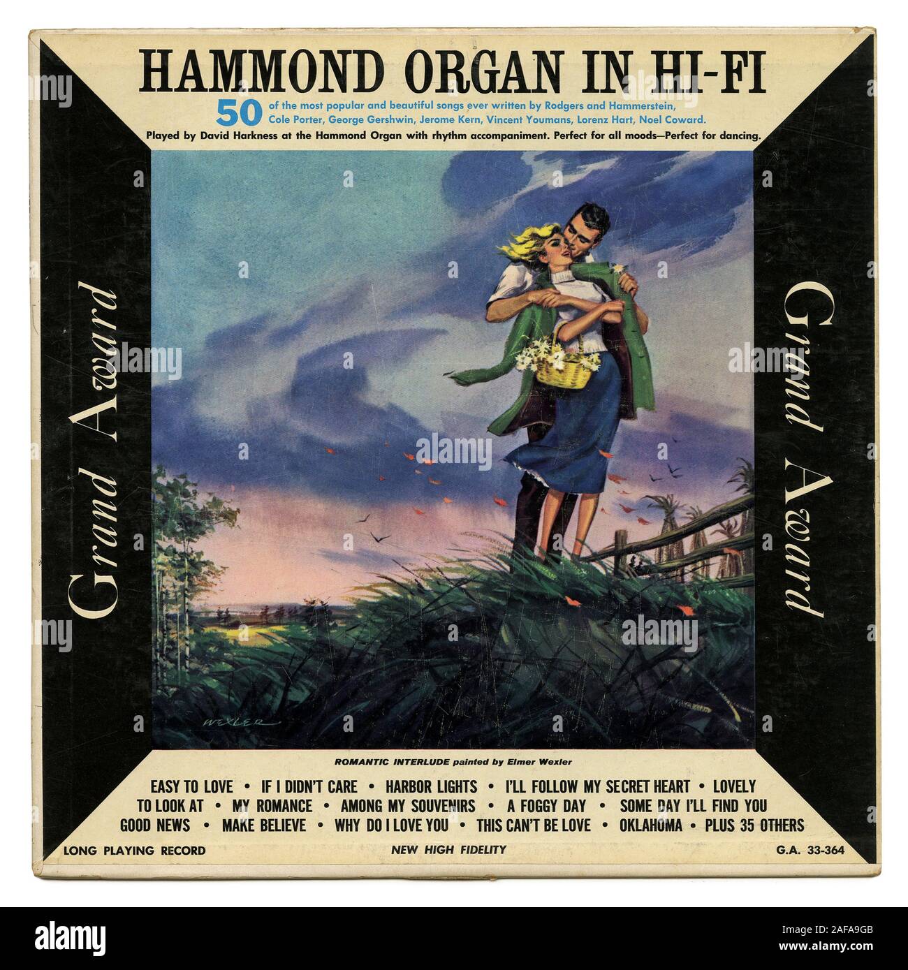 Organo Hammond In Hi-Fi - - annata record di vinile coprire Foto Stock