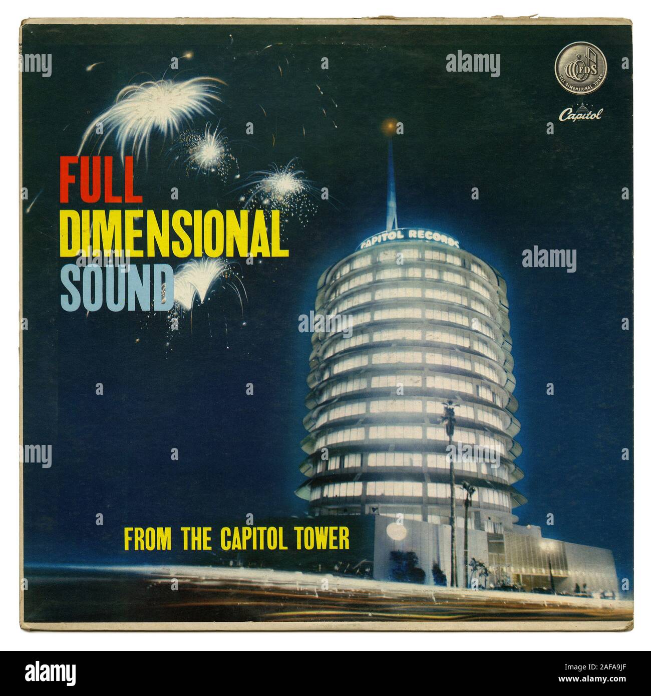 Pieno Suono tridimensionale dal Capitol Tower - - Vintage vinile coprire Foto Stock