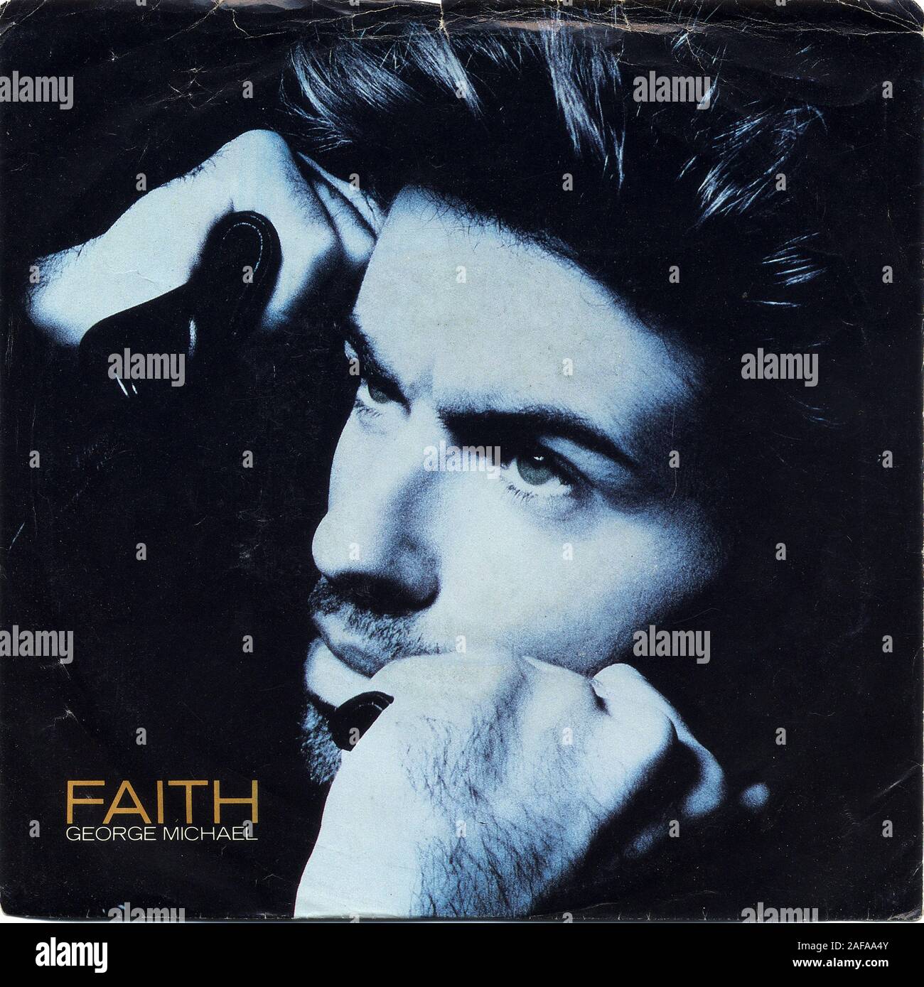 George Michael - Fede - Vintage vinile coprire Foto Stock