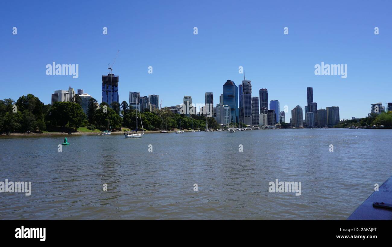 Una giornata di sole in Brisbane Queensland / in Australia Foto Stock