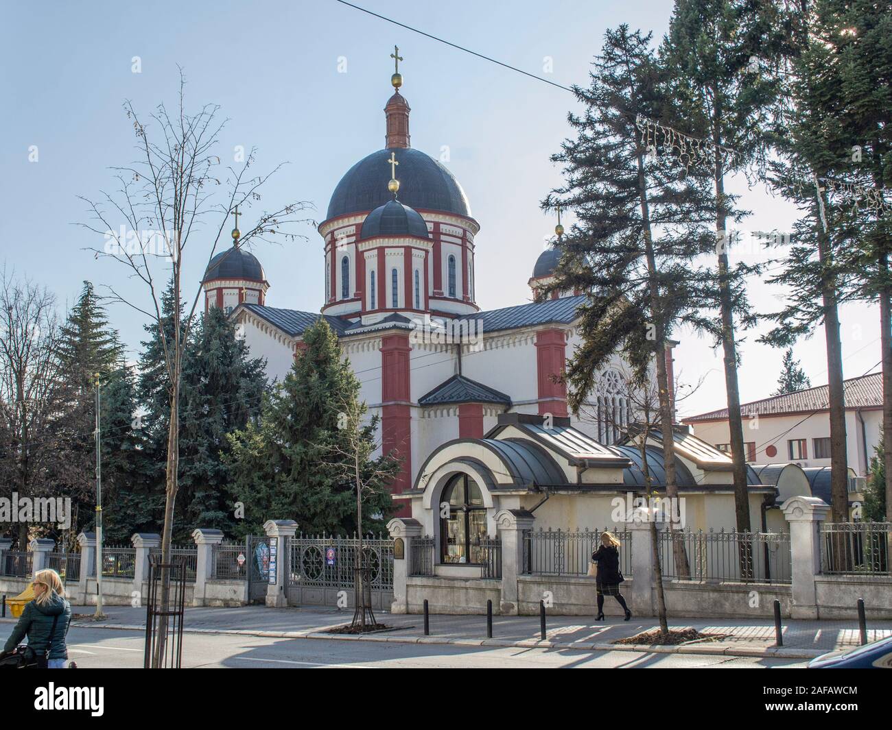 Orientale Cristiana Ortodossa, Chiesa Cattedrale della Dormizione della Vergine Santa di Kragujevac, Serbia, risale al 1871. Per il 1884. Foto Stock