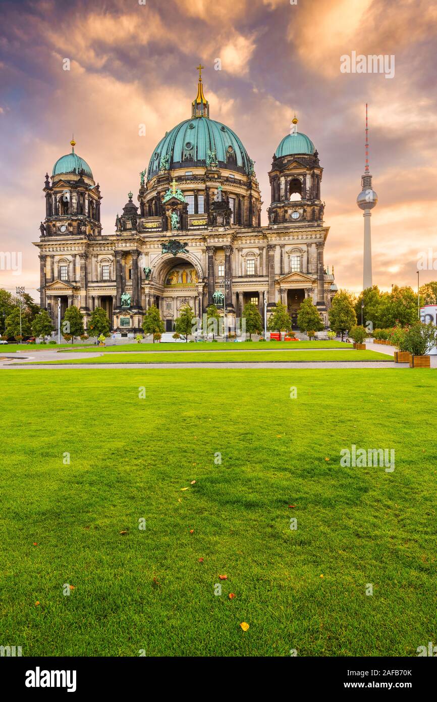 Cattedrale di Berlino a Berlino, Germania. La Chiesa ha la formazione risale al 1451. Foto Stock