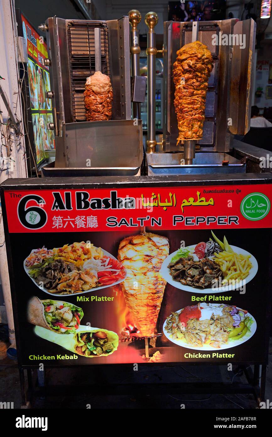 Döner Kebab jetzt auch in Patong Beach, Phuket, Tailandia Foto Stock