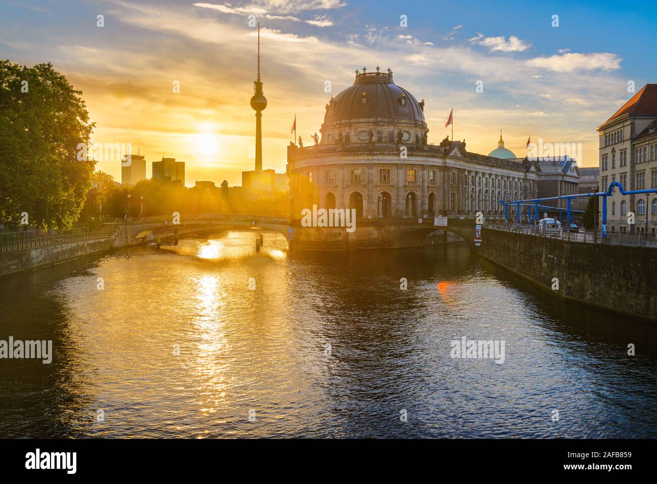 Berlino, Germania sunrise Foto Stock