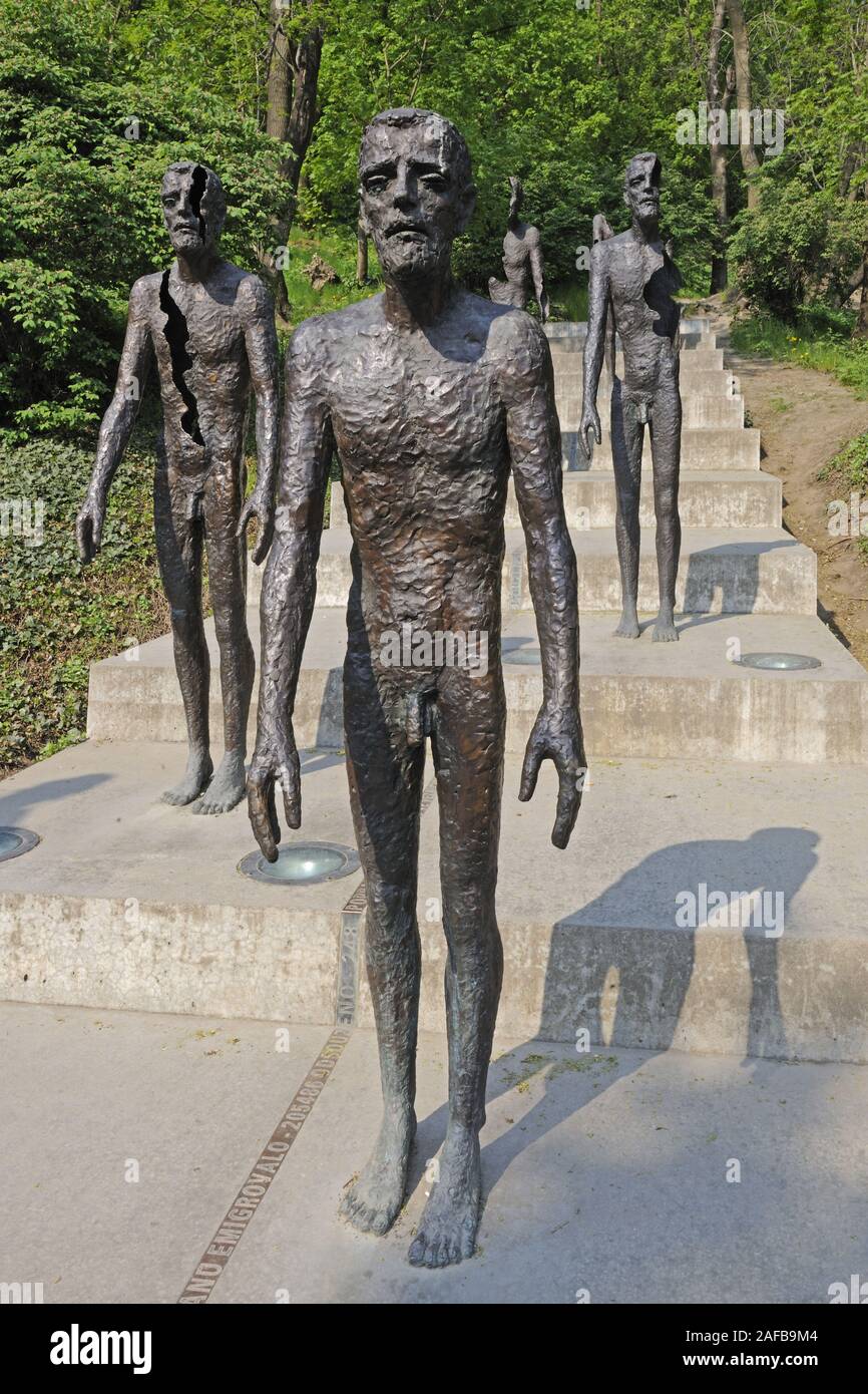Mahnmal für die Opfer des Kommunismus, Prag, Tschechische Republik, Europa Foto Stock