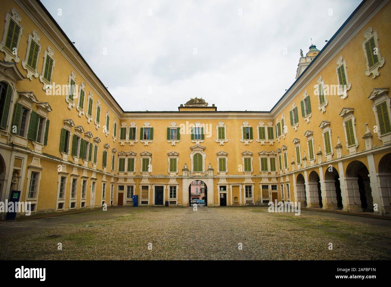 Il cortile interno del palazzo ducale di Colorno, 1700 circa, Emilia Romagna, Italia. Foto Stock