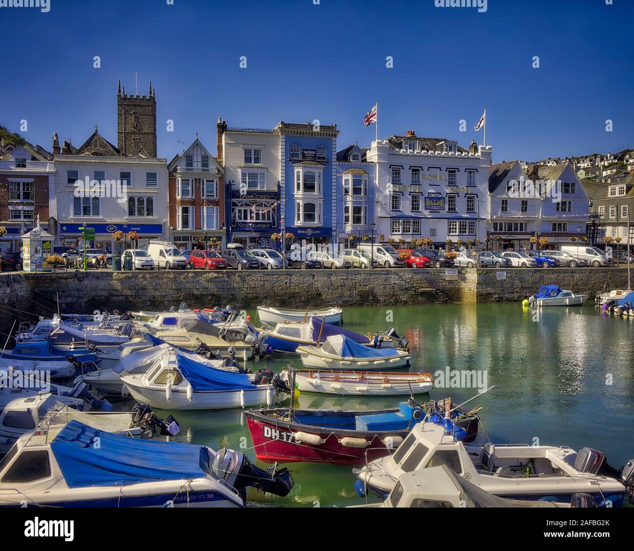 GB - Devon: Il porto interno a Dartmouth (HDR-immagine) Foto Stock