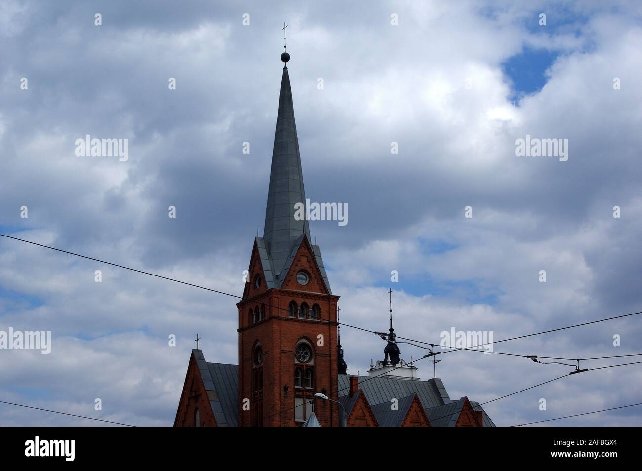 La bella architettura in Lettonia, Stati baltici. Foto Stock