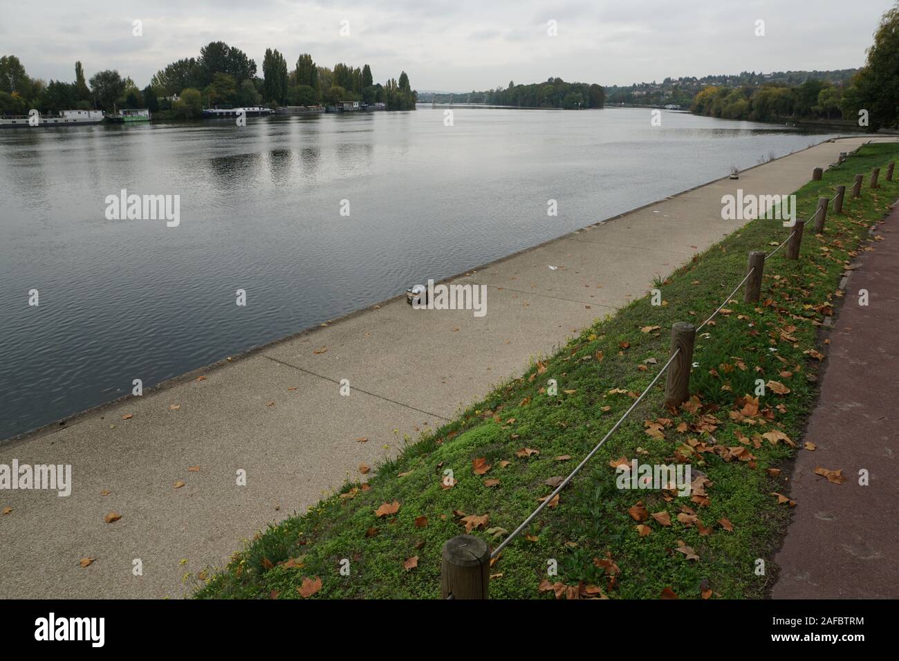 la seine à conflans sainte honorine Foto Stock