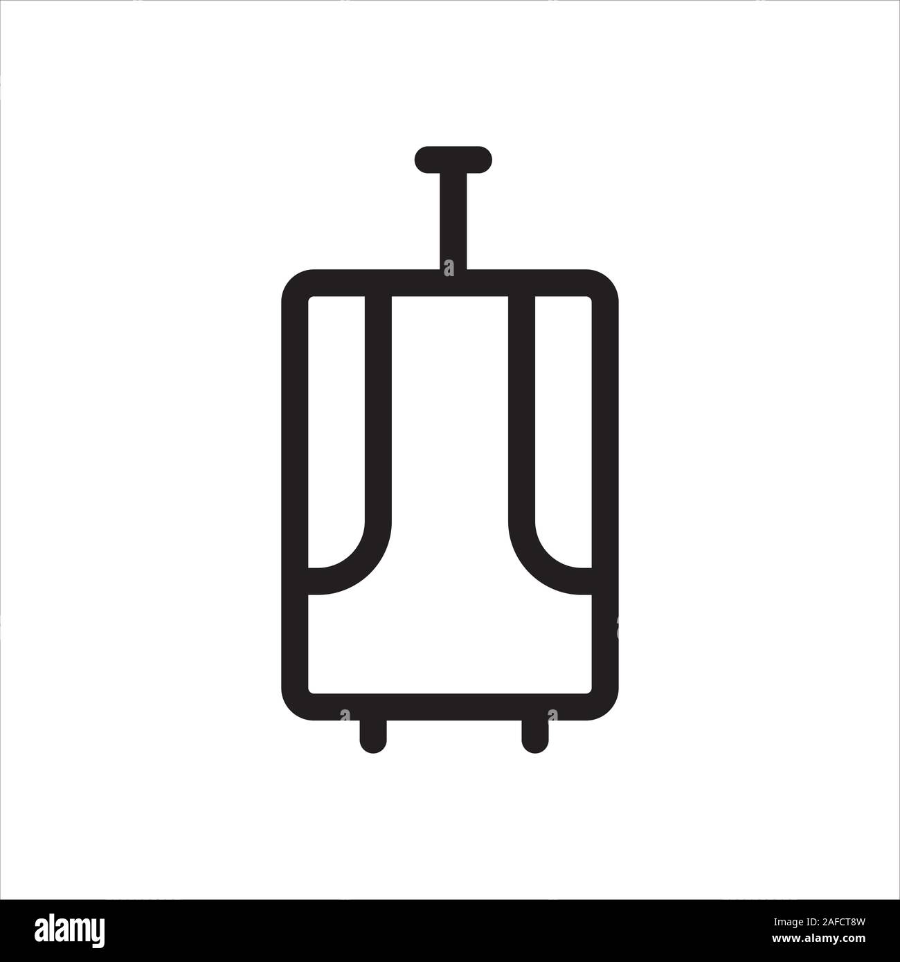 Borsa, bagagli, icona del viaggio Illustrazione Vettoriale