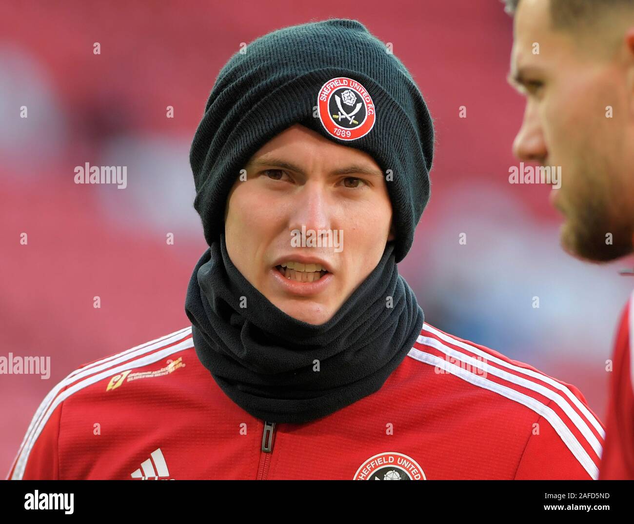 SHEFFIELD, in Inghilterra. Ottobre xxi Dean Henderson (Sheffield Regno portiere) prima theEnglish Premier League match tra Sheffield United e ASTO Foto Stock