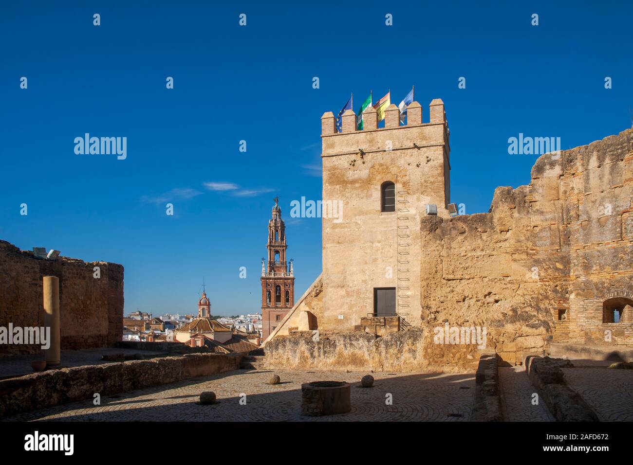 Area monumentale del comune di Carmona nella provincia di Siviglia, in Andalusia Foto Stock