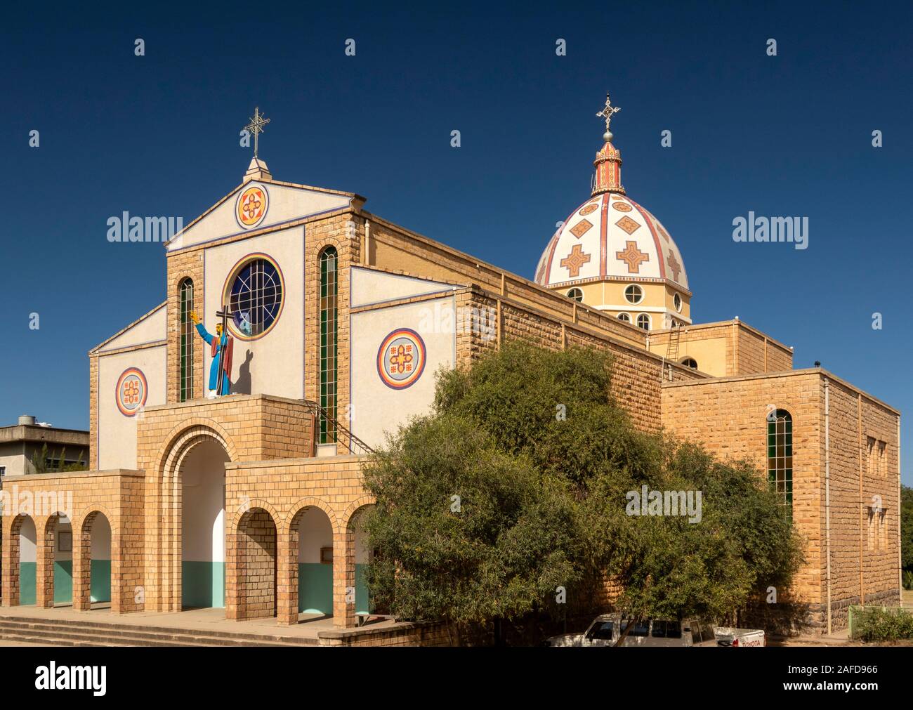 Etiopia, Tigray, Adigrat, Cattedrale cattolica del Santo Salvatore Foto Stock