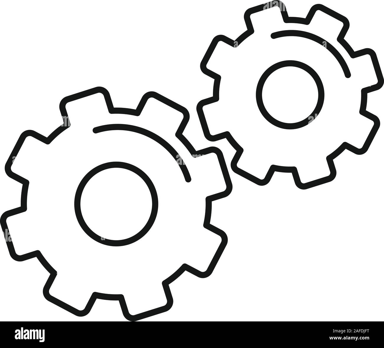 Fisica del sistema di ingranaggi icona. Profilo di ingranaggio di fisica di  sistema icona vettoriali per il web design isolato su sfondo bianco  Immagine e Vettoriale - Alamy