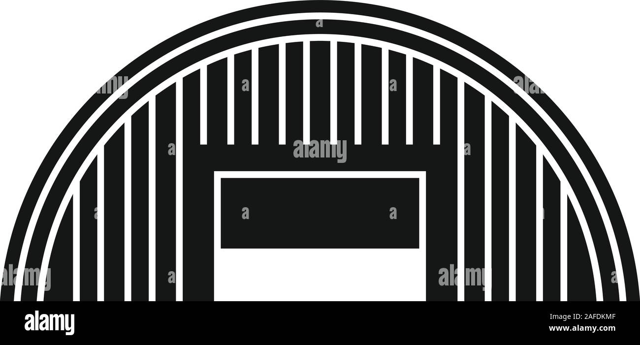 Hangar vuoti icona. Semplice illustrazione di hangar vuoti icona vettoriali per il web design isolato su sfondo bianco Illustrazione Vettoriale