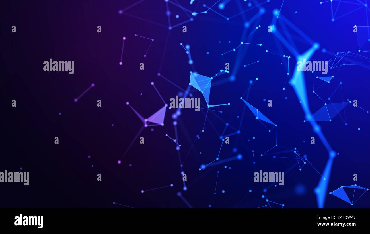 Concetto di rete, di comunicazione di internet. 3d'illustrazione. Foto Stock