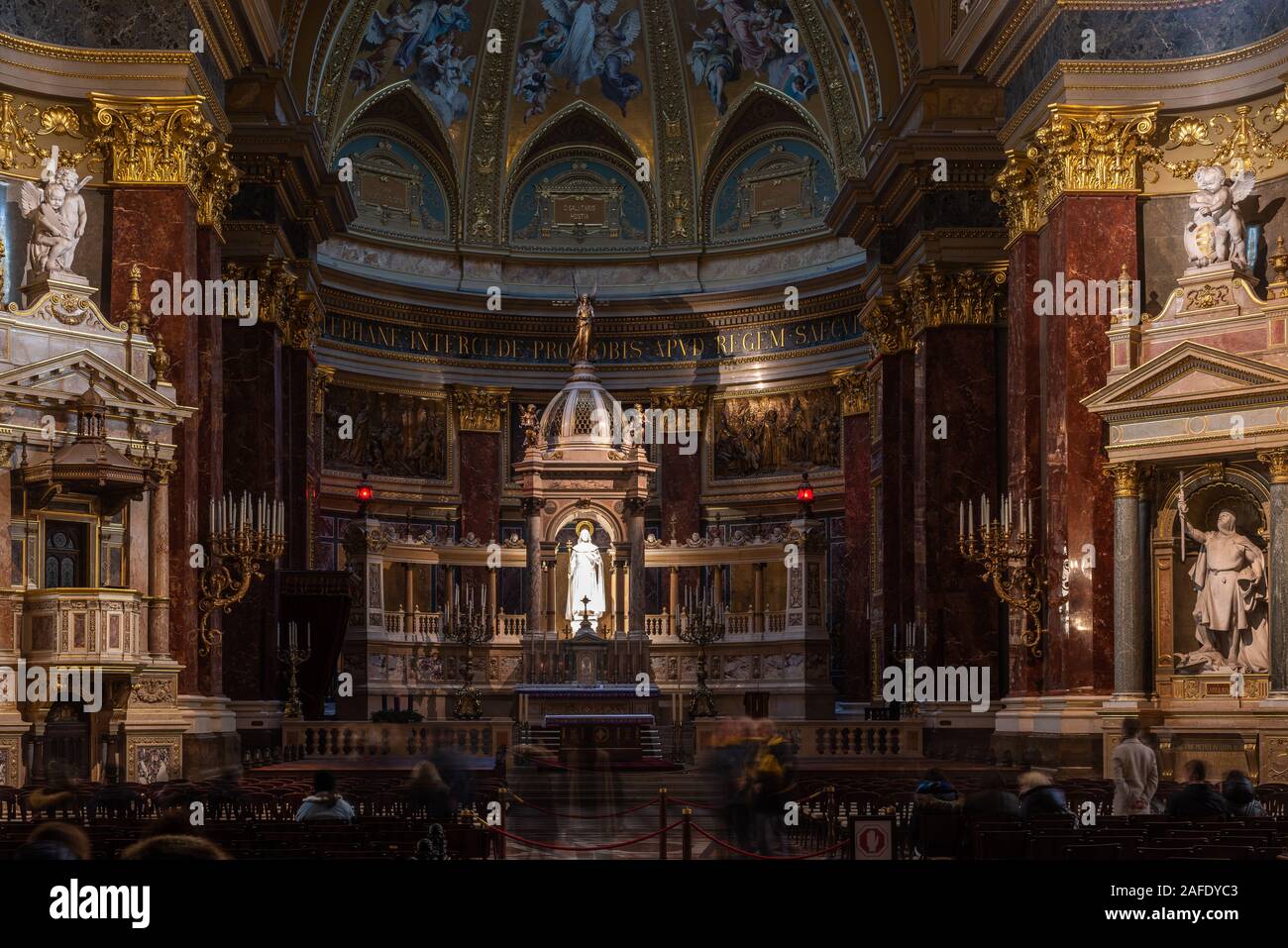 La Basilica di Santo Stefano. Budapest, Ungheria. Interno Foto Stock