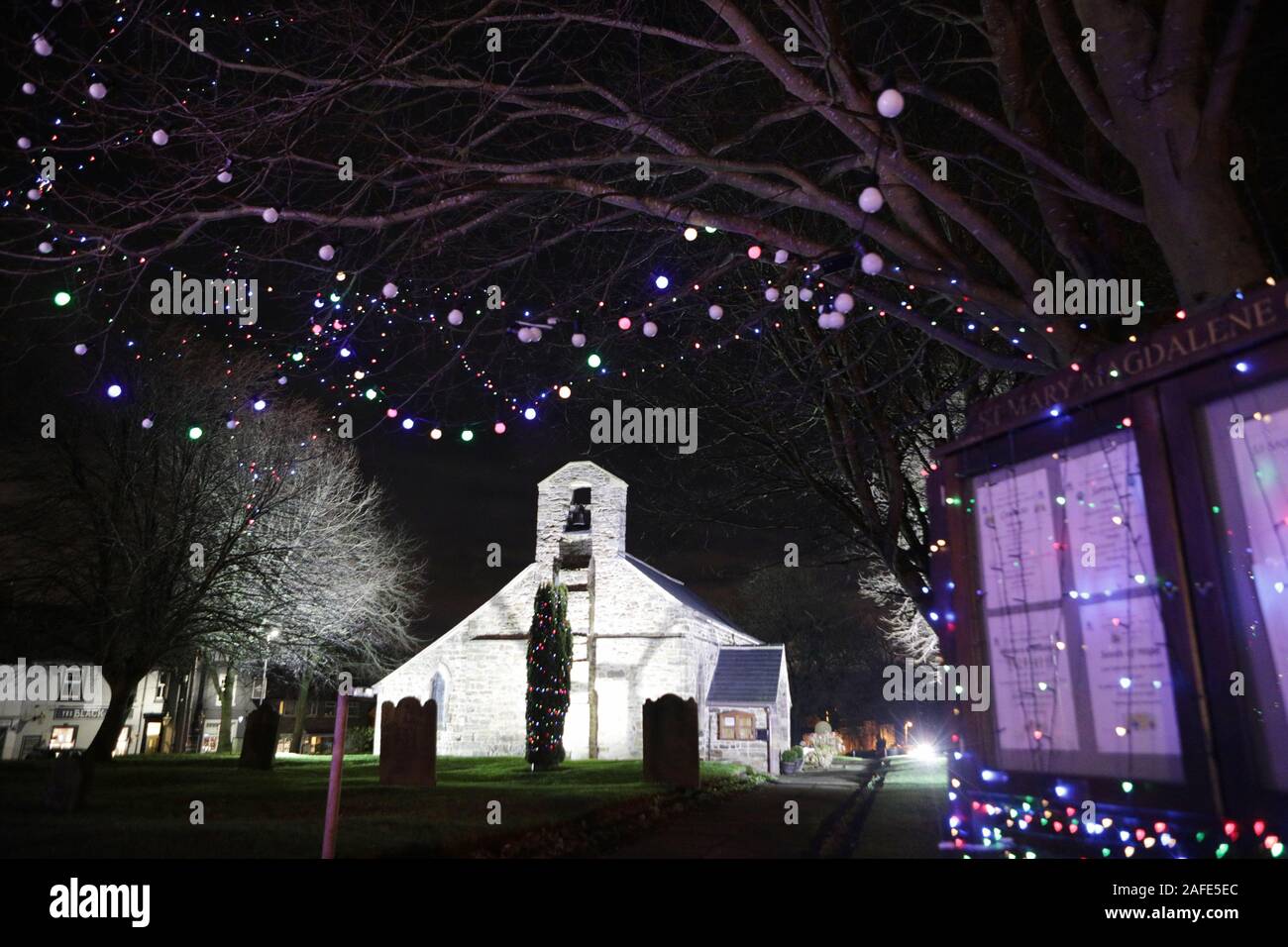 Trimdon Chiesa da dove il primo ministro Tony Blair ha affrontato la Media dopo la morte della Principessa Diana, Trimdon,l'Sedgefield circoscrizione. Foto Stock