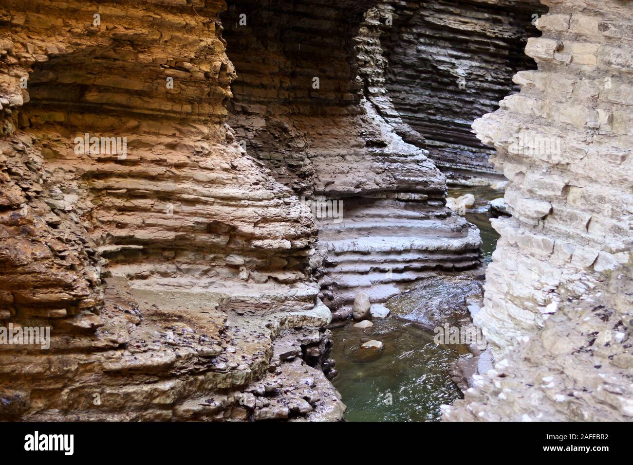 La spettacolare erosione della crosta terrestre Foto Stock