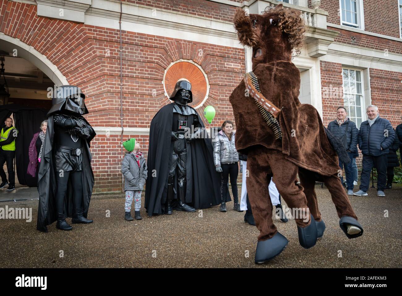 Il London Pantomime cavallo di razza in Greenwich, Londra, Regno Unito. Foto Stock