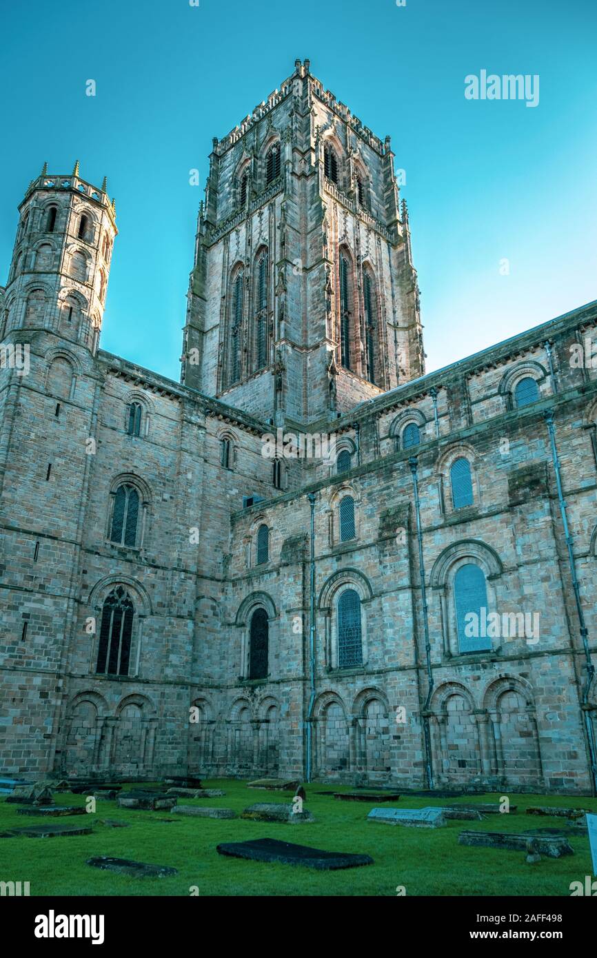 Il cimitero presso la Cattedrale di Durham, Durham, Inghilterra Foto Stock