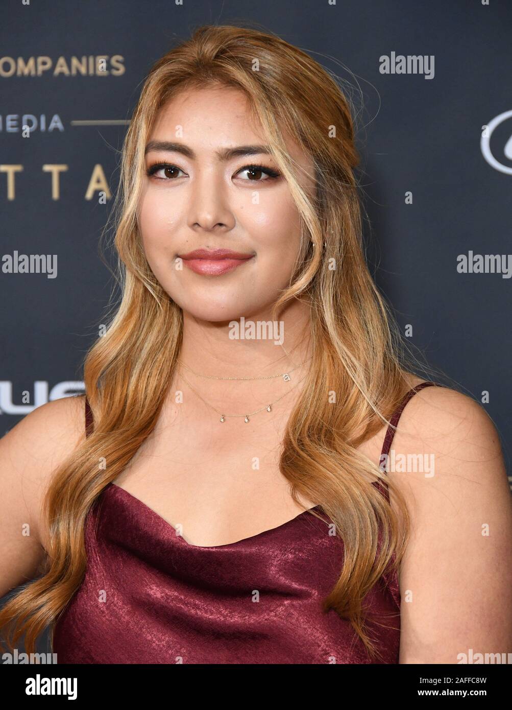 14 Dicembre 2019 - Beverly Hills, la California - Alison Lee. Gala Unforgetttable 2019 tenutosi presso il Beverly Hilton Hotel. (Credito Immagine: © Birdie Thompson/AdMedia via ZUMA filo) Foto Stock