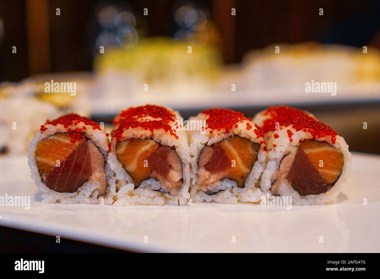 Tokyo sushi roll Foto Stock