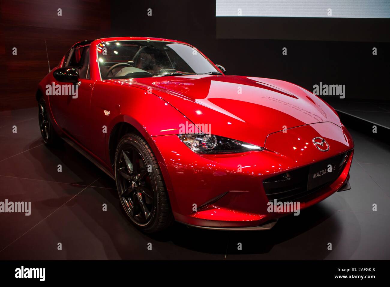 Nonthaburi, Tailandia, Dicembre 2018 : Mazda MX-5 sul display in Bangkok International Motor Expo 2018 a IMPACT Arena exhibition muangthong thani in Th Foto Stock