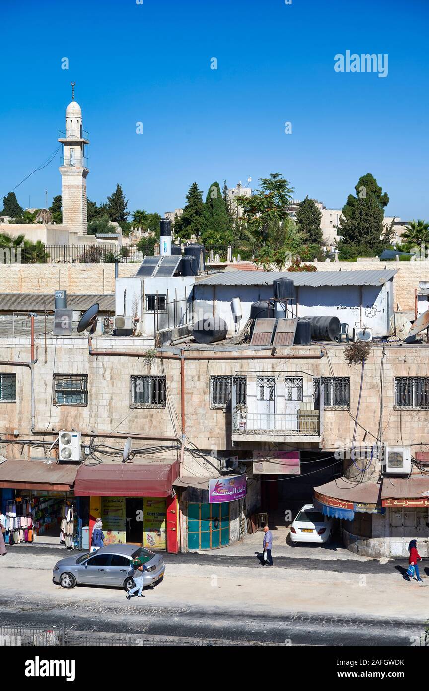 Gerusalemme in Israele. Le strade della città vecchia Foto Stock