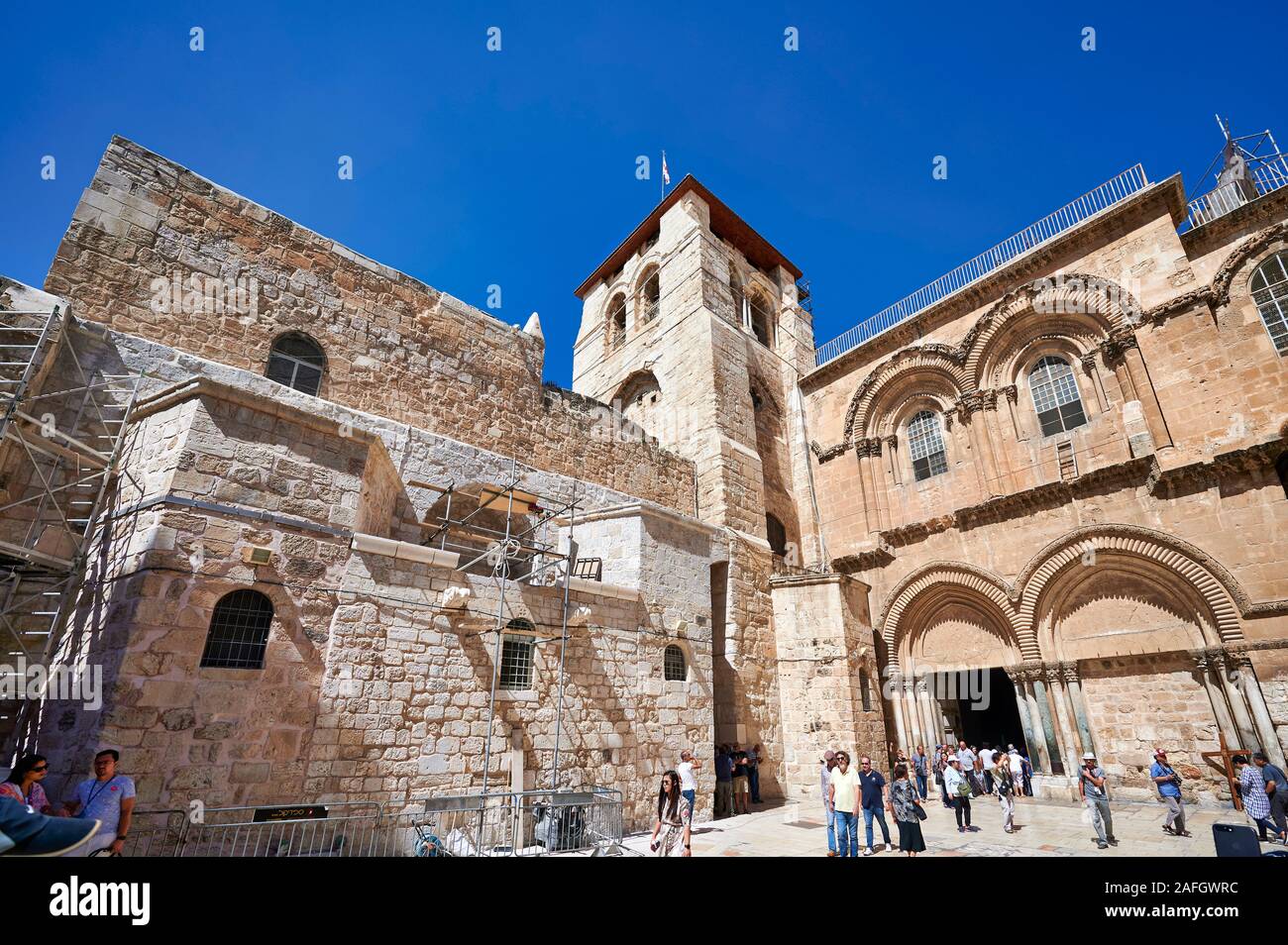 Gerusalemme in Israele. La chiesa del Santo Sepolcro Foto Stock